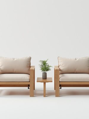 deluxe outdoor lounge chair set